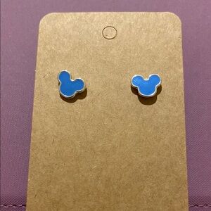 Sky Blue Mickey Mouse Jewelry Earrings
